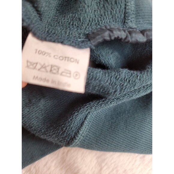 Dries Van Noten Teal Cotton Embroidered Cutout Lace Sweatshirt Womens Small - Picture 4 of 9